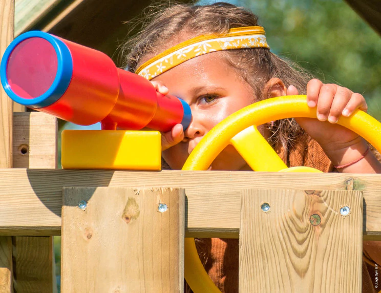 Jungle Viking | Aire de jeux en bois avec balançoire double Jungle Viking | Aire de jeux en bois avec balançoire double