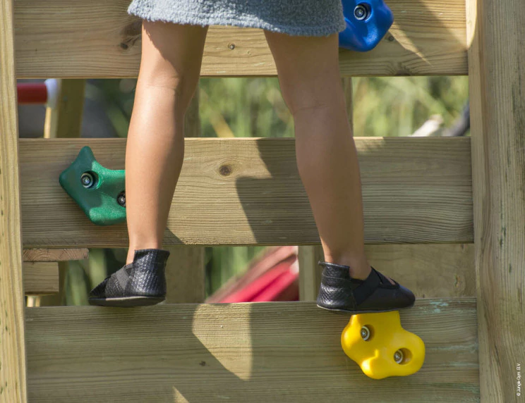 Jungle Casa | Aire de jeux en bois avec toboggan & pont suspendu Jungle Casa | Aire de jeux en bois avec toboggan & pont suspendu