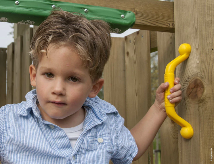 Jungle Casa | Aire de jeux en bois avec toboggan & pont suspendu Jungle Casa | Aire de jeux en bois avec toboggan & pont suspendu