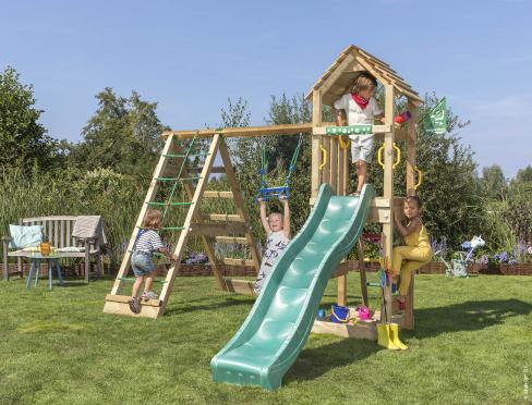 Portique Bois Enfant Jardin • Cocoon 1-Climb