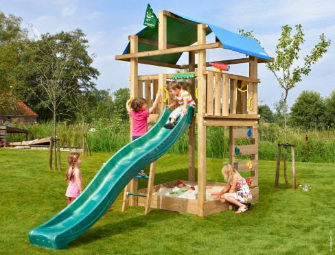 Jungle Fort | Aire de jeux en bois avec toboggan