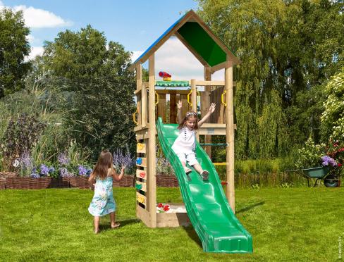 Jungle Lodge | Aire de jeux en bois avec toboggan