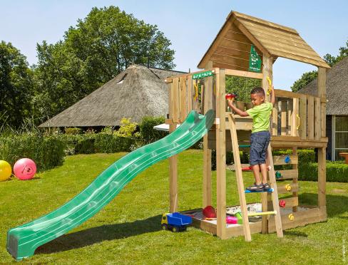 Jungle Cubby | Aire de jeux en bois avec toboggan