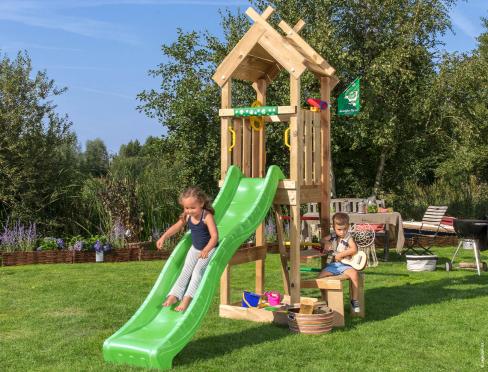 Jungle Totem | Aire de jeux en bois avec toboggan et table de pique-nique