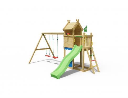 Jungle Casa | Aire de jeux en bois avec balançoire double