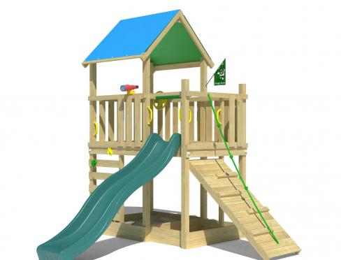 Jungle Wonder | Aire de jeux en bois avec toboggan