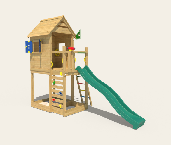 Aires de jeux avec toboggan