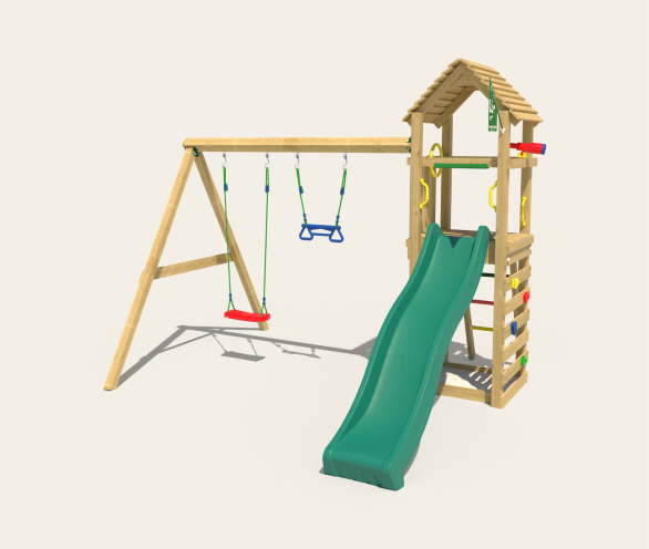 Aires de jeux avec balançoire